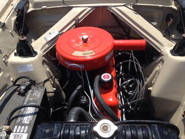 Classic car engine bay